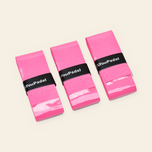 YouPadel Overgrips 3-Pack - Shock Pink